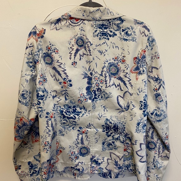 Cold water Creek 100% cotton twill blazer - Picture 3 of 4